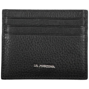 LA MARTINA SCHWARZE MANN-BRIEFTASCHE