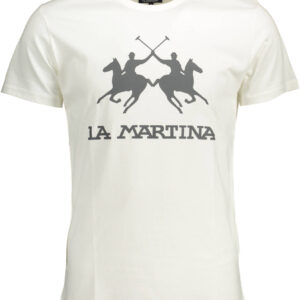 LA MARTINA HERREN-WEISSES KURZARM-T-SHIRT