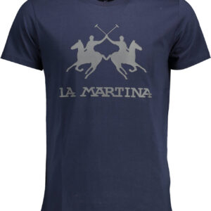 LA MARTINA HERREN-KURZARM-T-SHIRT BLAU