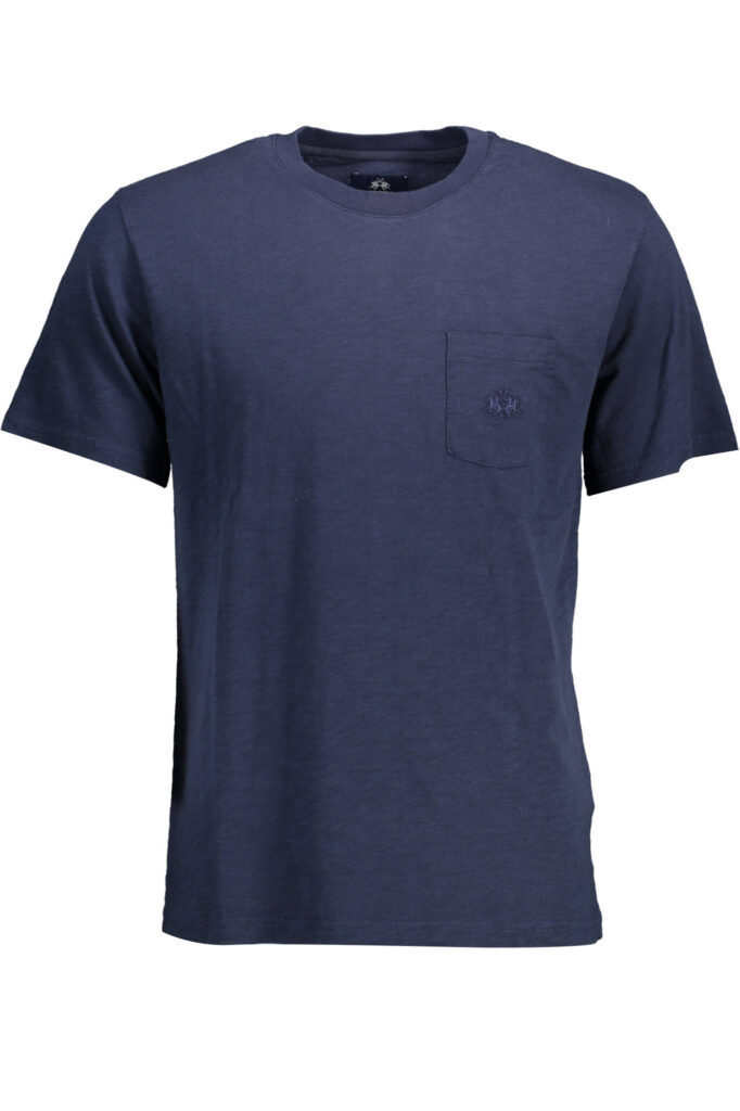 LA MARTINA BLAUES KURZARM-T-SHIRT FÜR HERREN