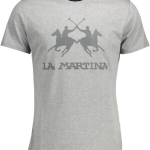 LA MARTINA KURZARM T-SHIRT HERREN GRAU