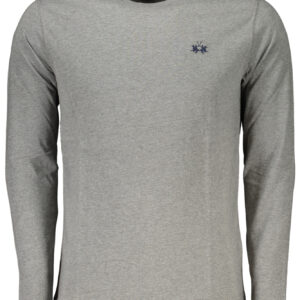 LA MARTINA HERREN-LANGARM-T-SHIRT GRAU