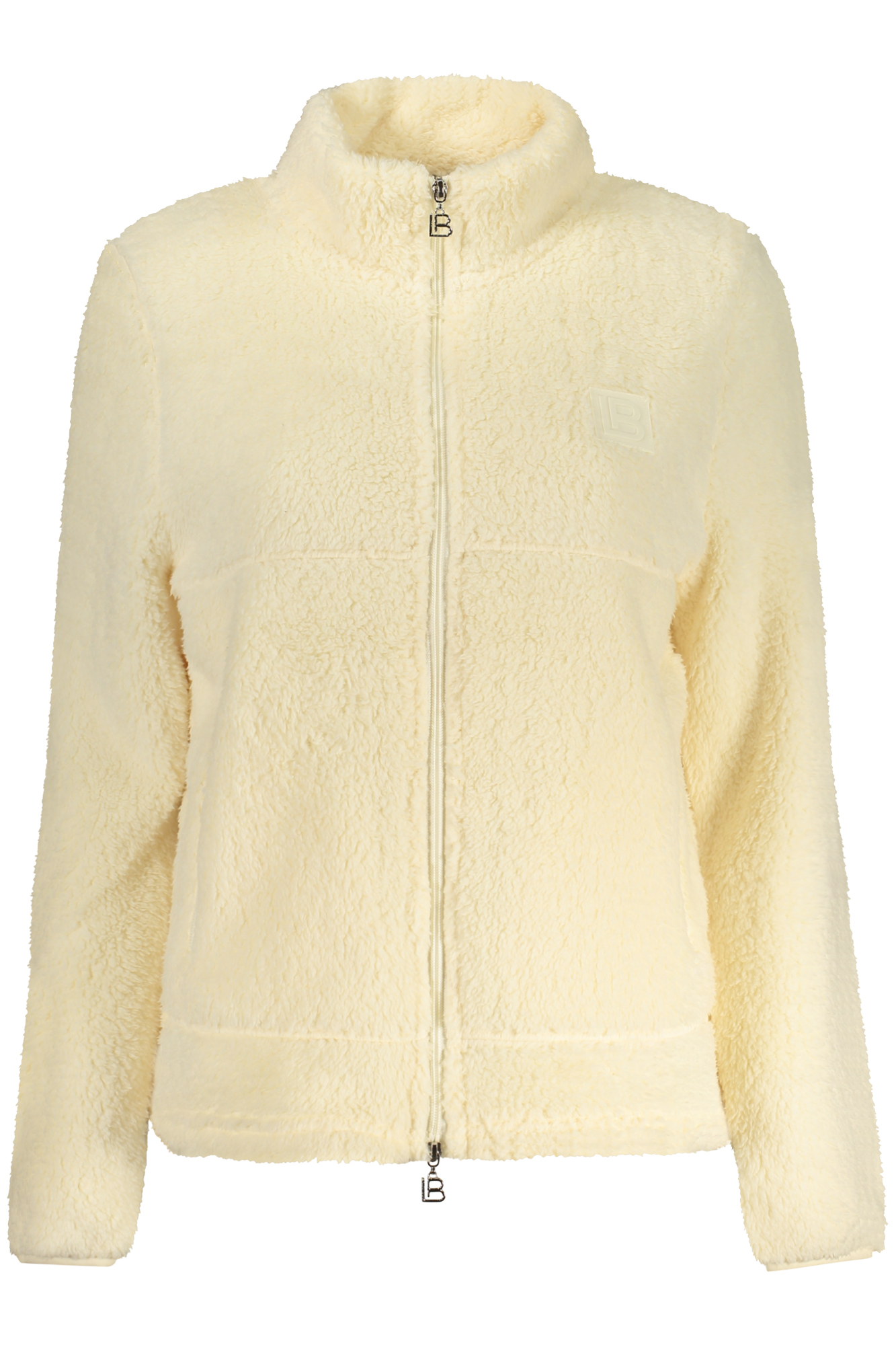 LAURA BIAGIOTTI DAMEN-SWEATSHIRT MIT BEIGEM REISSVERSCHLUSS