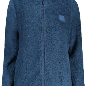 LAURA BIAGIOTTI DAMEN-SWEATSHIRT MIT REISSVERSCHLUSS, BLAU