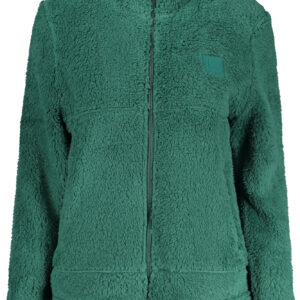 LAURA BIAGIOTTI DAMEN-SWEATSHIRT MIT GRÜNEM REISSVERSCHLUSS