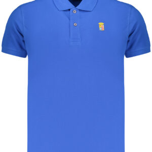 Marineblaues Herren-Poloshirt mit kurzen Ärmeln