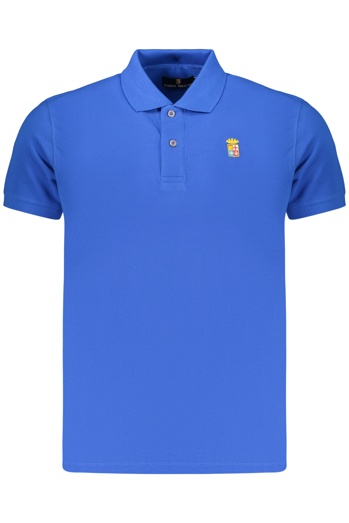Marineblaues Herren-Poloshirt mit kurzen Ärmeln