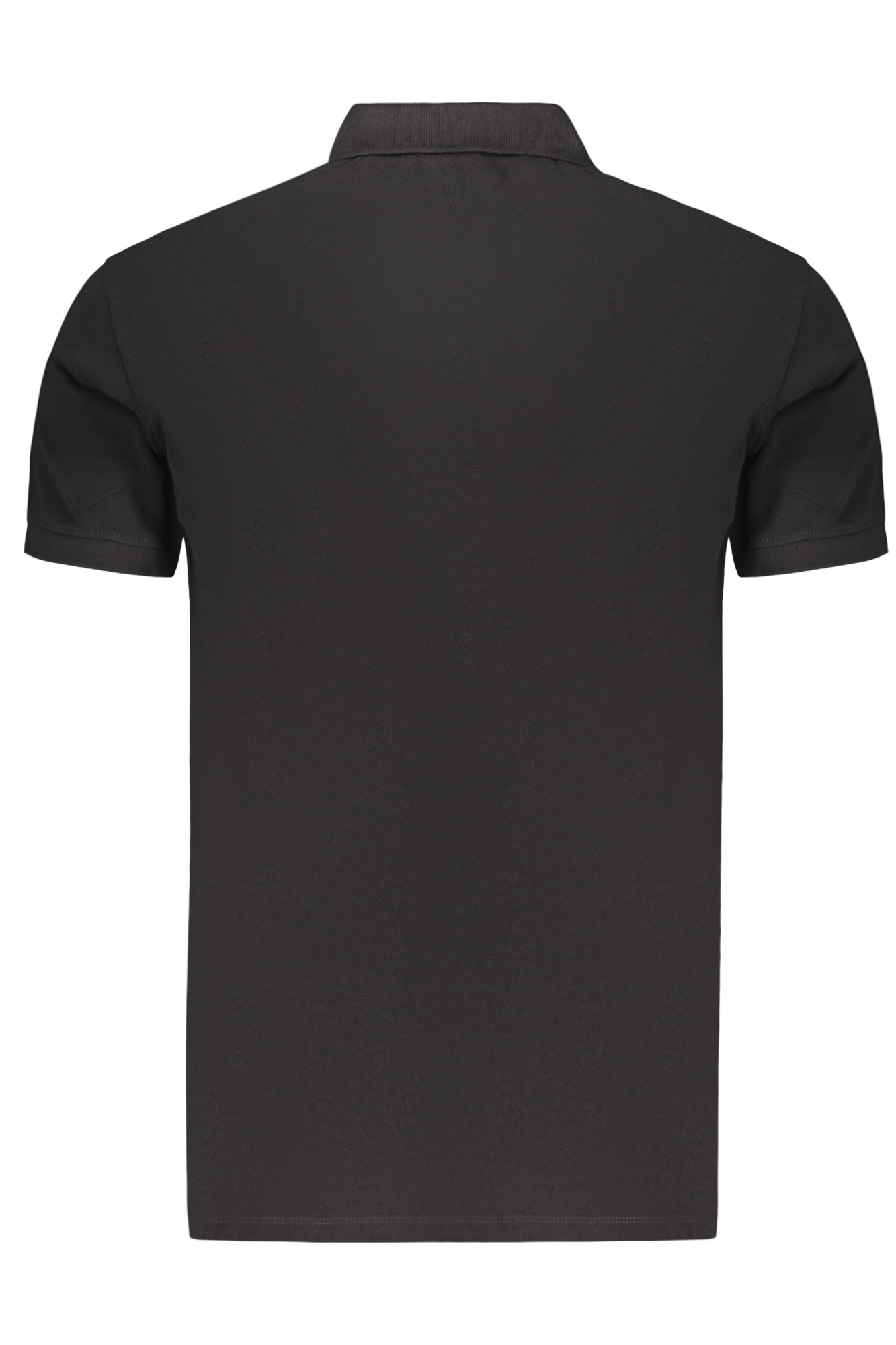 Schwarzes Kurzarm-Poloshirt für Herren in Marineblau – Bild 2