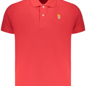 ROTES MARINEBLAUES POLOSHIRT FÜR HERREN MIT KURZEN ÄRMELN