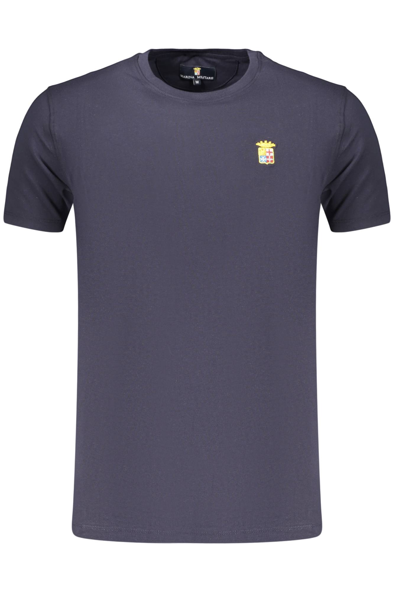 Marineblaues Herren-T-Shirt mit kurzen Ärmeln