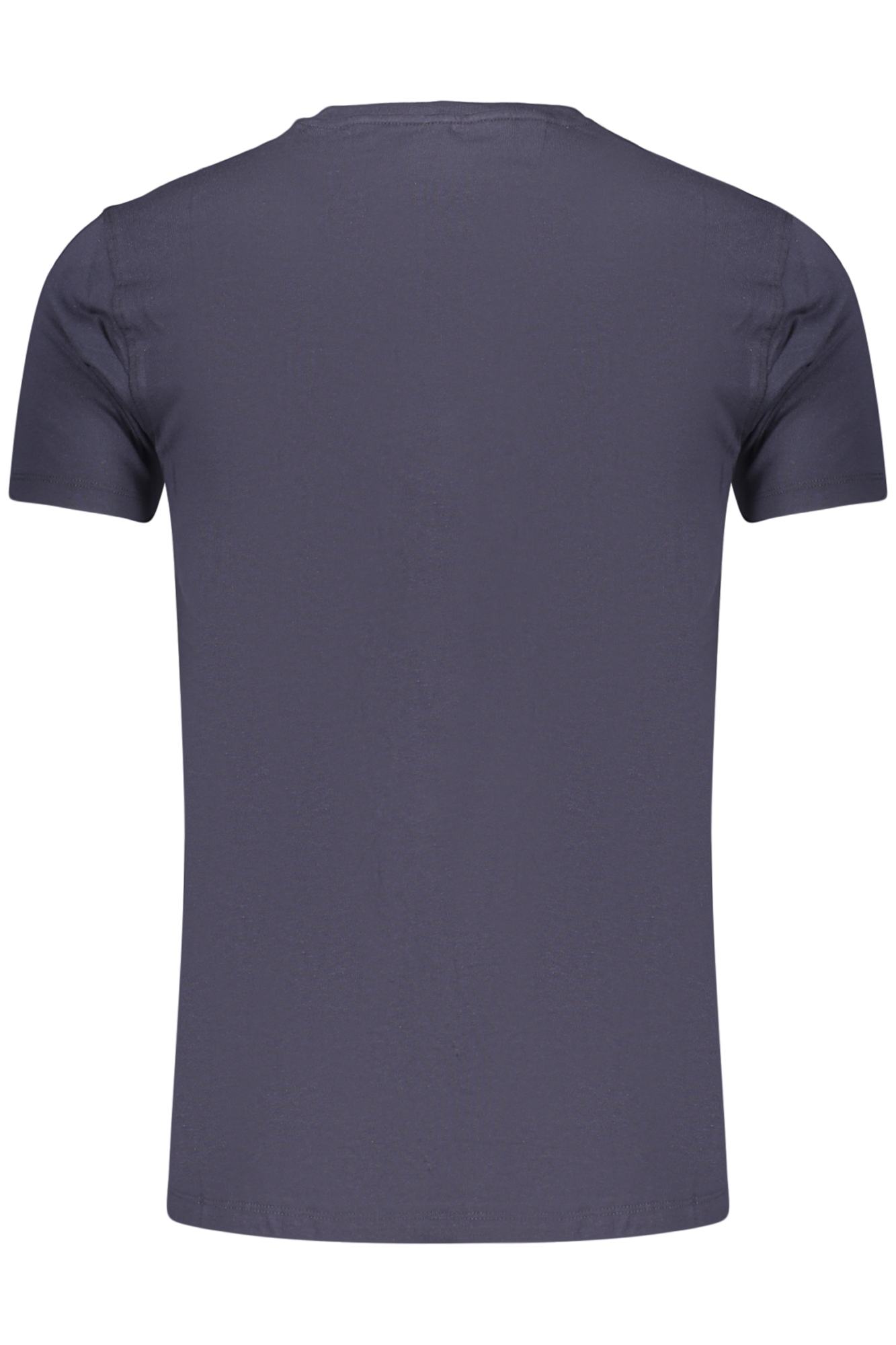 Marineblaues Herren-T-Shirt mit kurzen Ärmeln – Bild 2