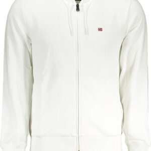 NAPAPIJRI WEISSES REISSVERSCHLUSS-SWEATSHIRT FÜR HERREN
