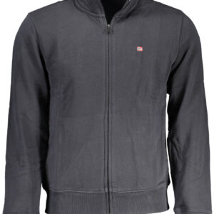 Napapijri Herren-Sweatshirt mit Reißverschluss, Schwarz