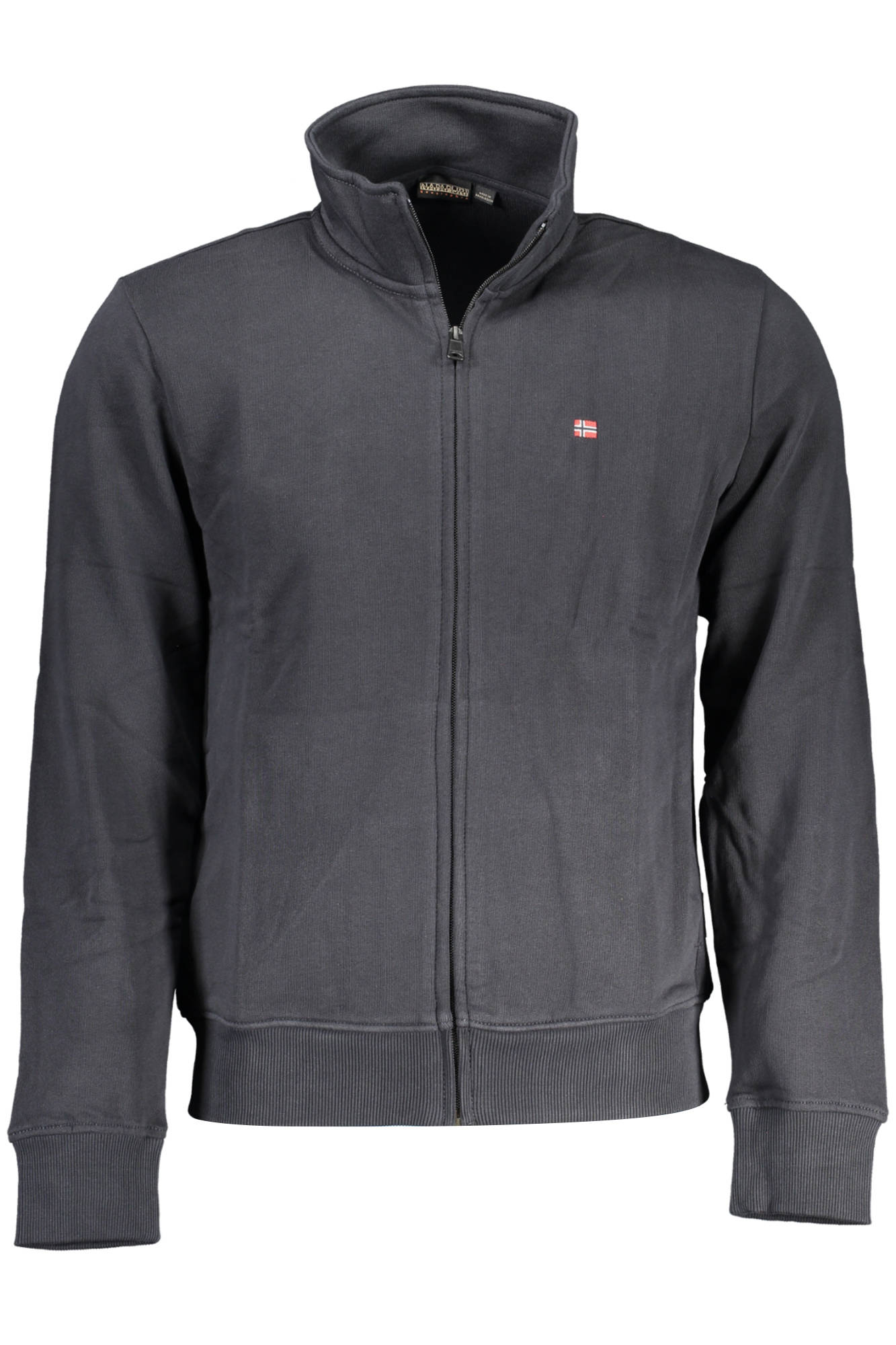 Napapijri Herren-Sweatshirt mit Reißverschluss, Schwarz
