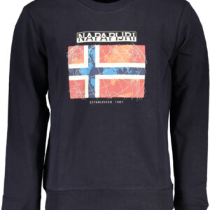 NAPAPIJRI BLAUES SWEATSHIRT FÜR HERREN MIT REISSVERSCHLUSS