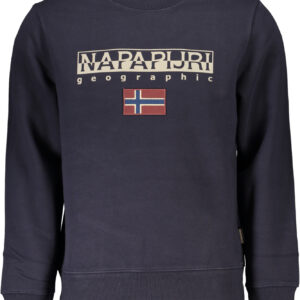 NAPAPIJRI BLAUES SWEATSHIRT FÜR HERREN MIT REISSVERSCHLUSS