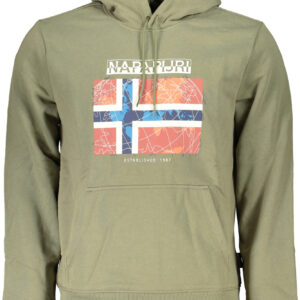 NAPAPIJRI GRÜNES HERREN-SWEATSHIRT MIT REISSVERSCHLUSS