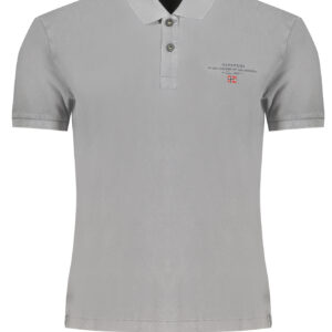 GRAUES KURZÄRMELIGES POLOSHIRT FÜR HERREN VON NAPAPIJRI