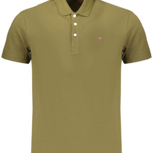 NAPAPIJRI HERREN-KURZARM-POLOSHIRT, GRÜN