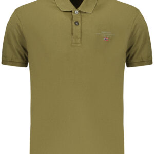 NAPAPIJRI HERREN-KURZARM-POLOSHIRT, GRÜN