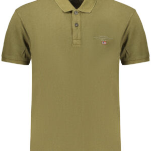 NAPAPIJRI HERREN-KURZARM-POLOSHIRT, GRÜN