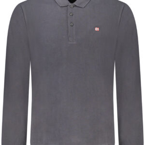 Napapijri Herren Langarm-Poloshirt Schwarz
