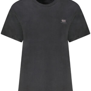 Napapijri Damen Kurzarm-T-Shirt Schwarz