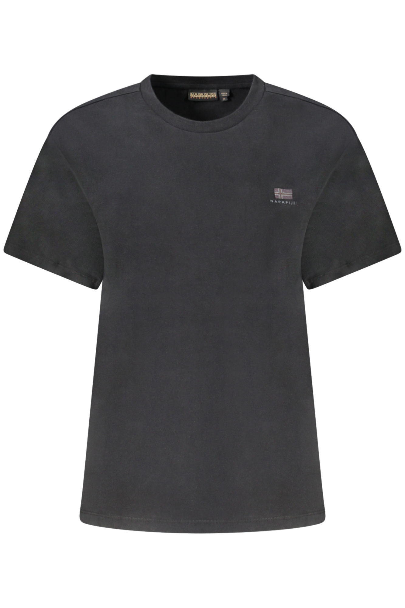 Napapijri Damen Kurzarm-T-Shirt Schwarz