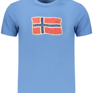 NAPAPIJRI Herren-T-Shirt mit kurzen Ärmeln, blau