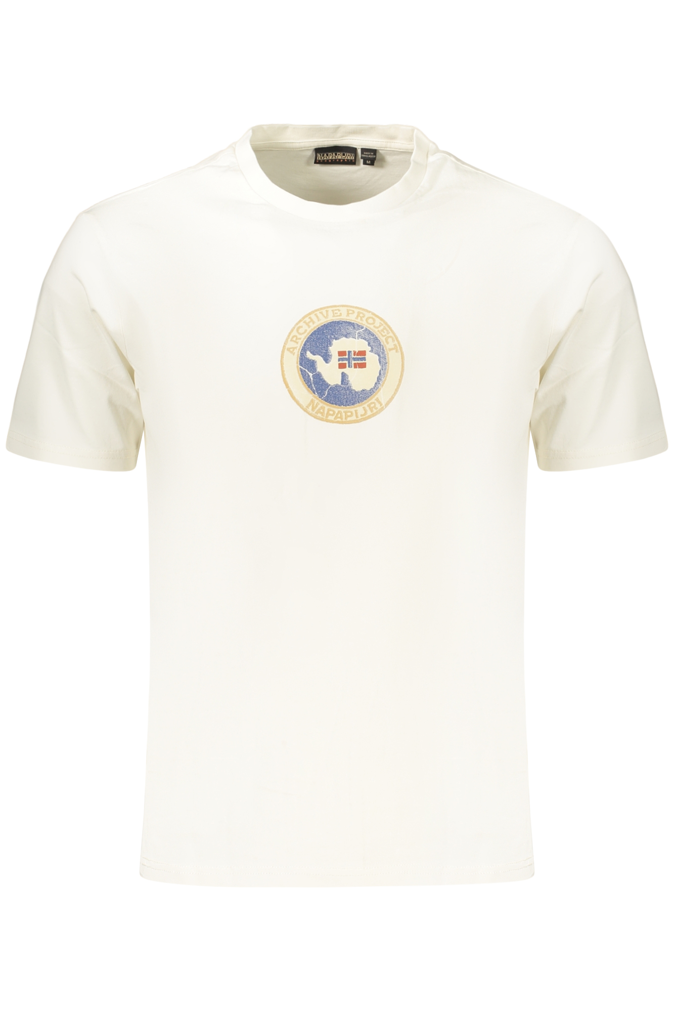 NAPAPIJRI Herren-Kurzarm-T-Shirt, weiß