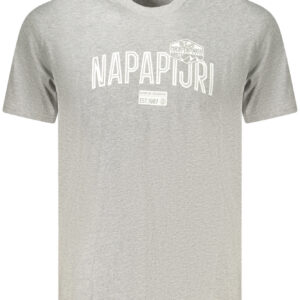 Napapijri Herren Kurzarm-T-Shirt Grau