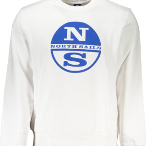 NORTH SAILS WEISSES SWEATSHIRT FÜR HERREN MIT REISSVERSCHLUSS
