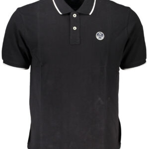 NORTH SAILS SCHWARZES KURZÄRMELIGES POLOSHIRT FÜR HERREN