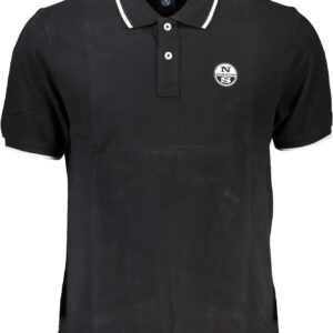 NORTH SAILS SCHWARZES KURZÄRMELIGES POLOSHIRT FÜR HERREN