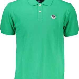 NORTH SAILS GRÜNES KURZÄRMELIGES POLOSHIRT FÜR HERREN
