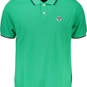 NORTH SAILS GRÜNES KURZÄRMELIGES POLOSHIRT FÜR HERREN