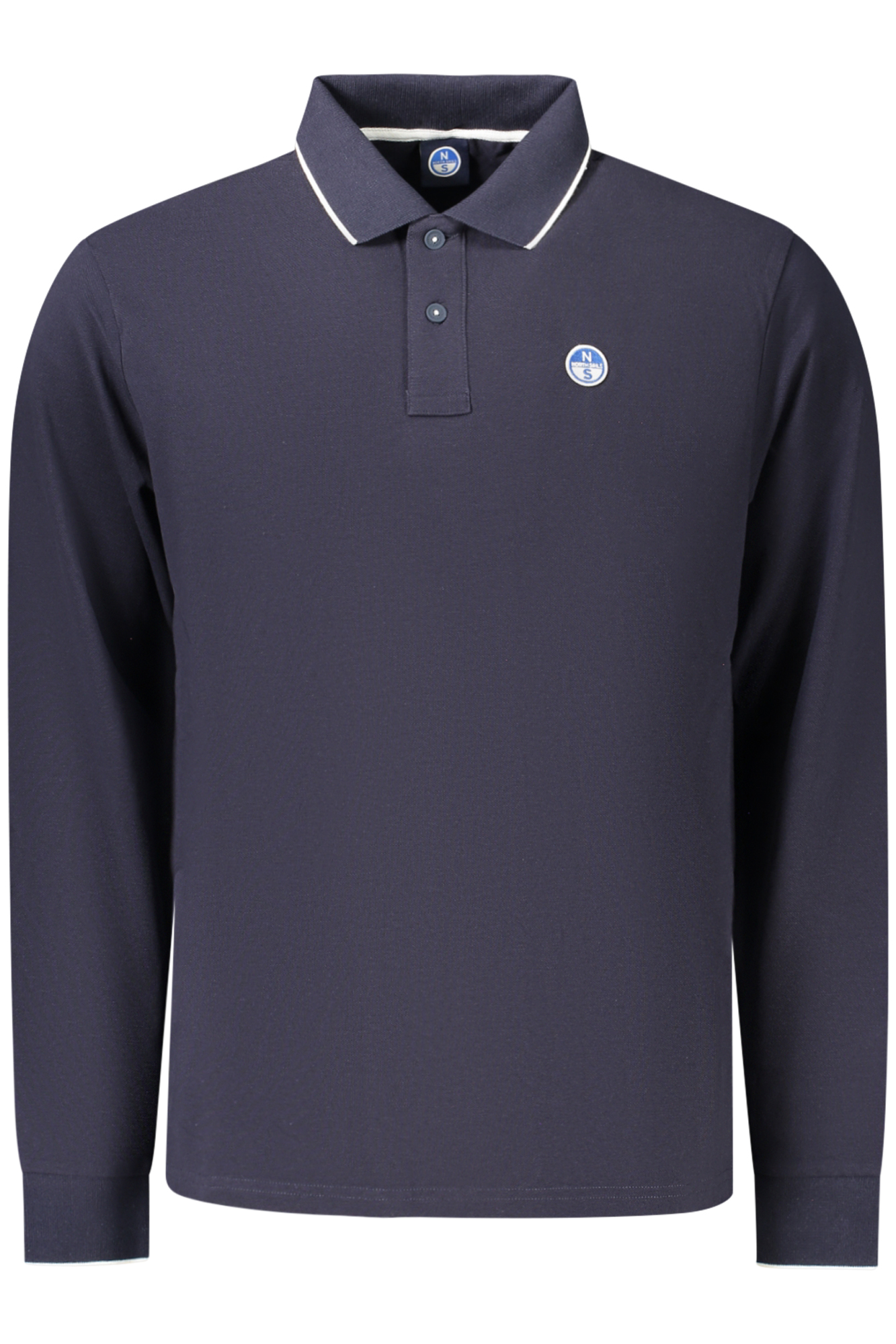 NORTH SAILS HERREN-POLOSHIRT MIT LANGÄRMLIGEN ÄRMELN, BLAU