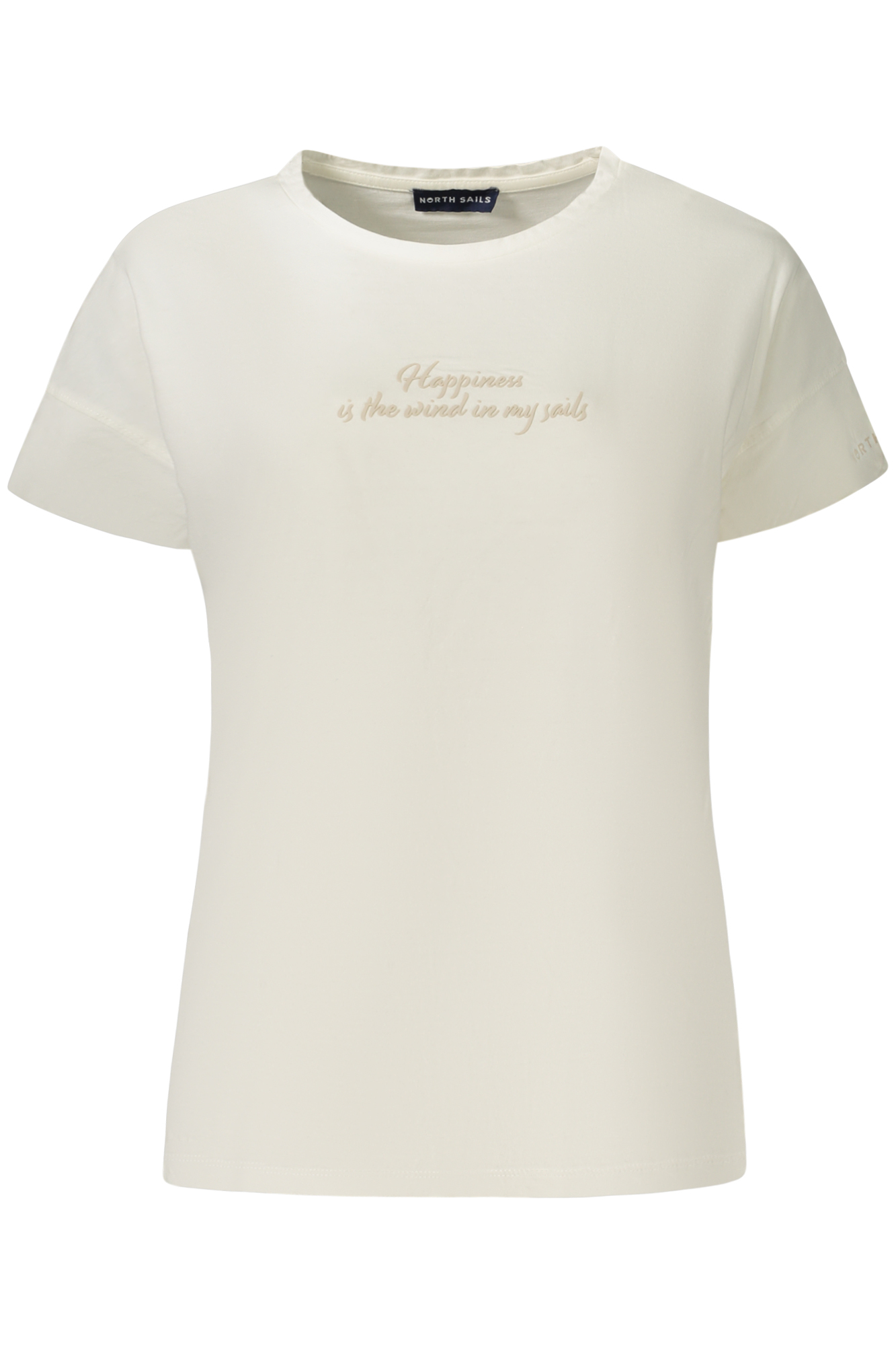 NORTH SAILS DAMEN-T-SHIRT MIT KURZEN ÄRMELN, WEISS