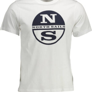 NORTH SAILS WEISSES KURZARM-T-SHIRT FÜR MÄNNER
