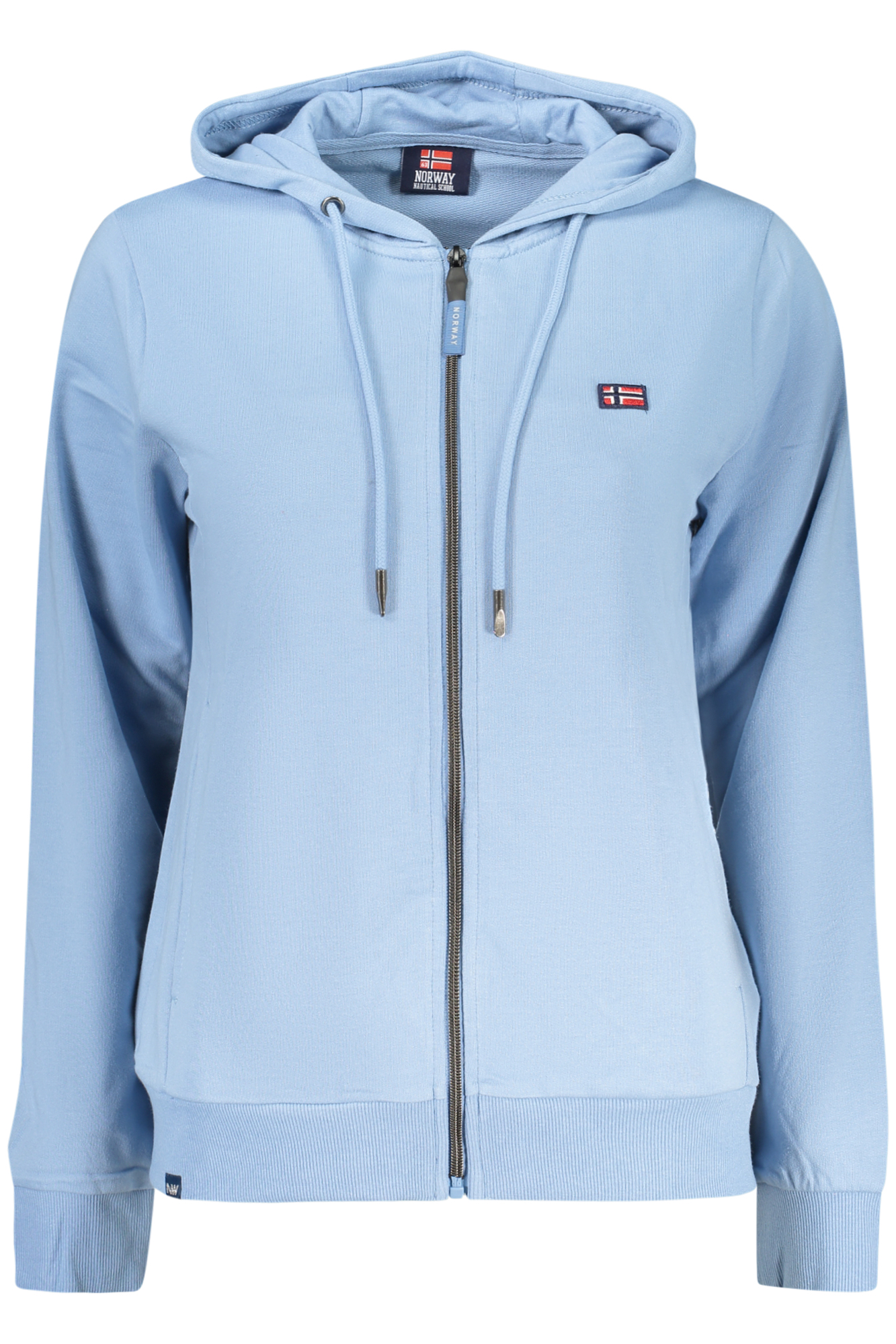 NORWEGEN 1963 DAMEN BLAUES SWEATSHIRT MIT REISSVERSCHLUSS