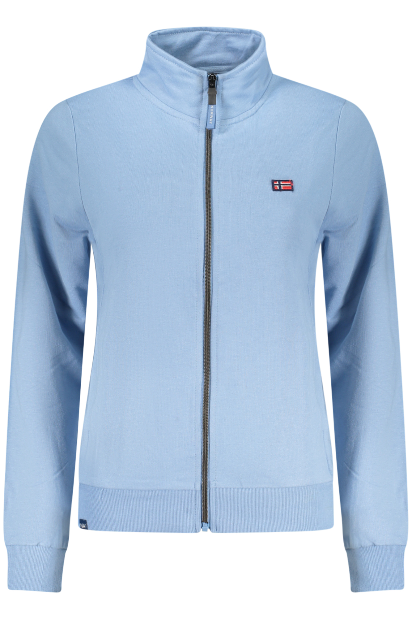 NORWEGEN 1963 DAMEN BLAUES SWEATSHIRT MIT REISSVERSCHLUSS