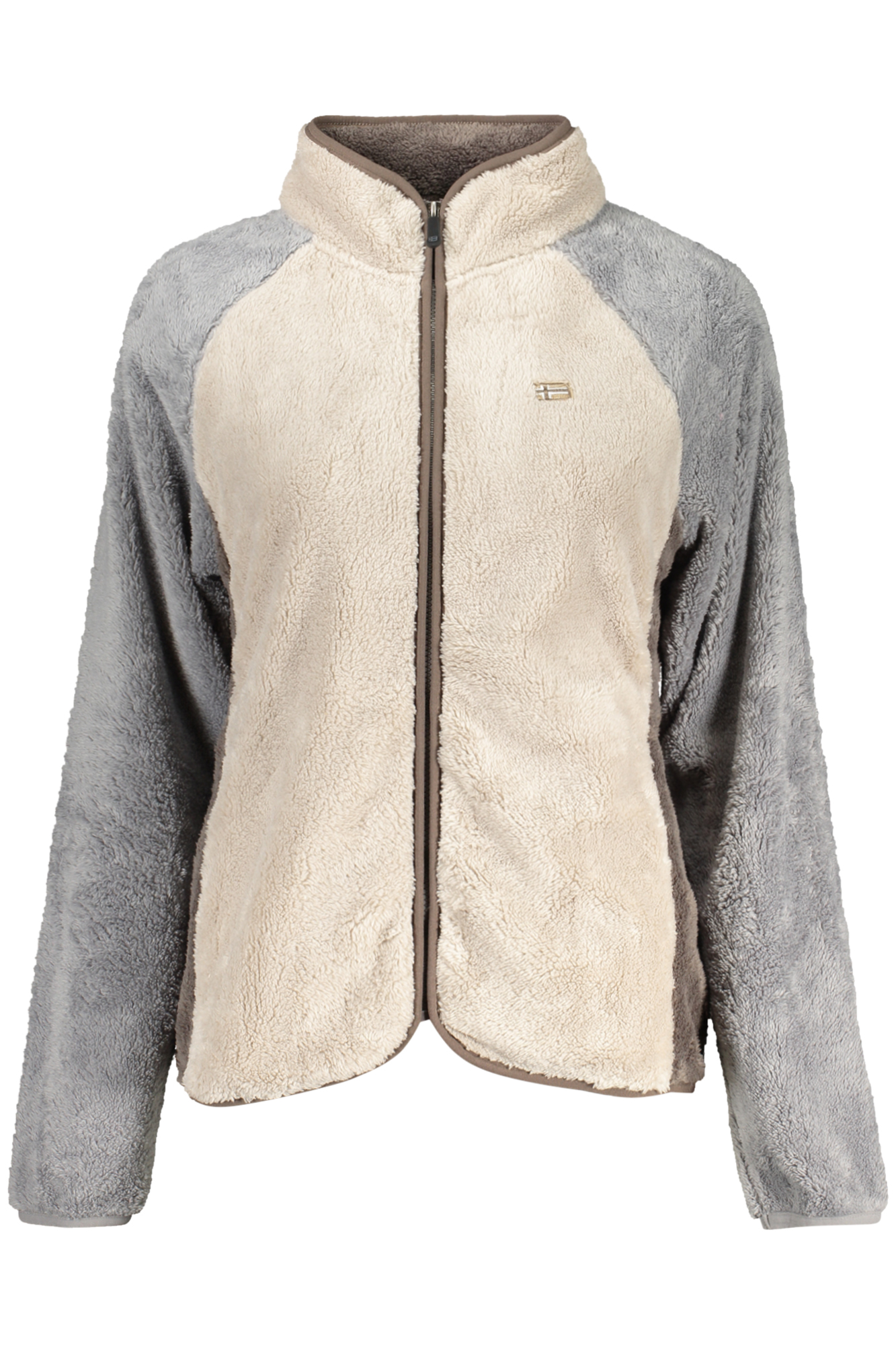 NORWEGEN 1963 BEIGE DAMEN-SWEATSHIRT MIT REISSVERSCHLUSS
