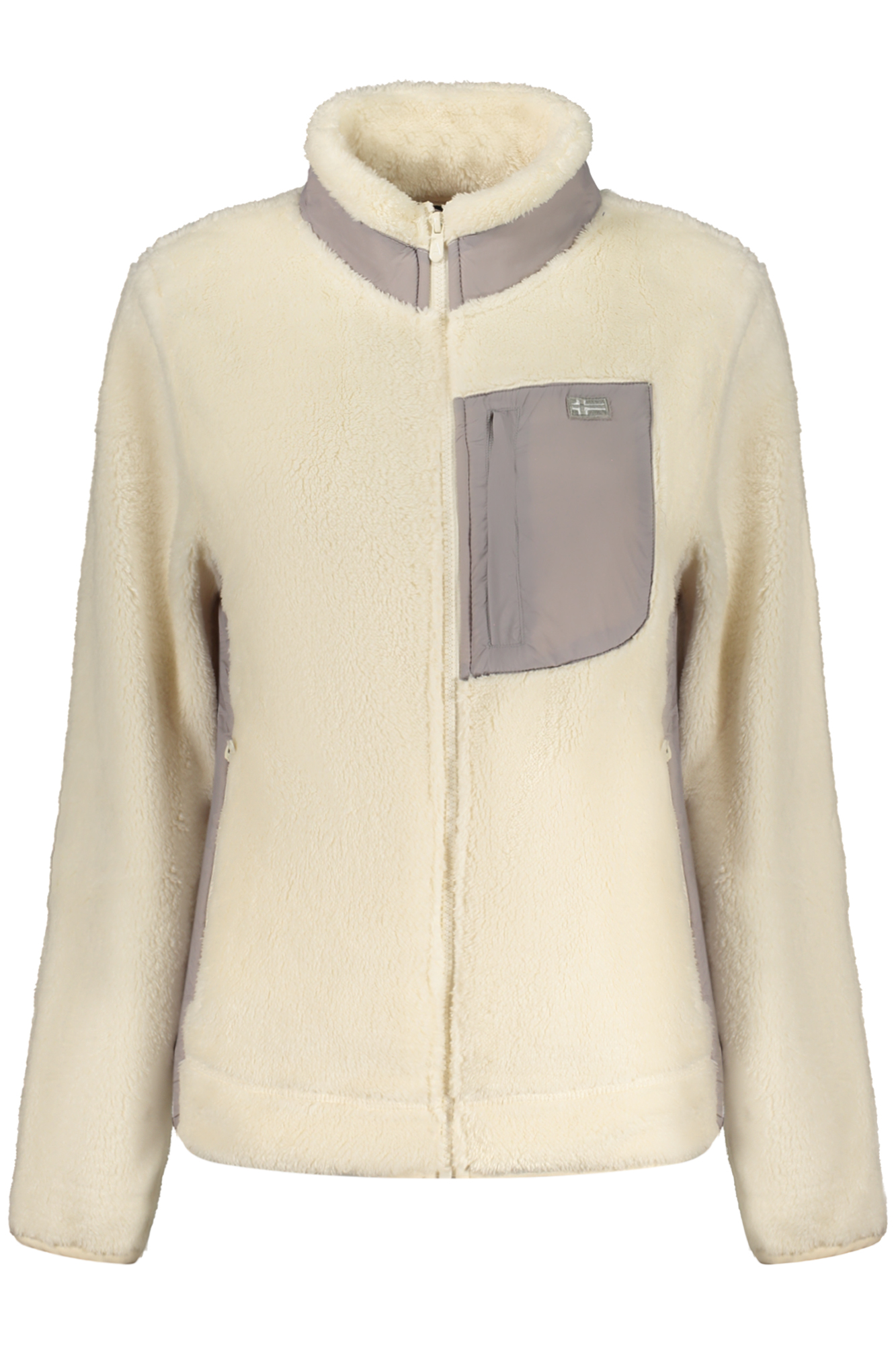 NORWEGEN 1963 WEISSES DAMEN-SWEATSHIRT MIT REISSVERSCHLUSS
