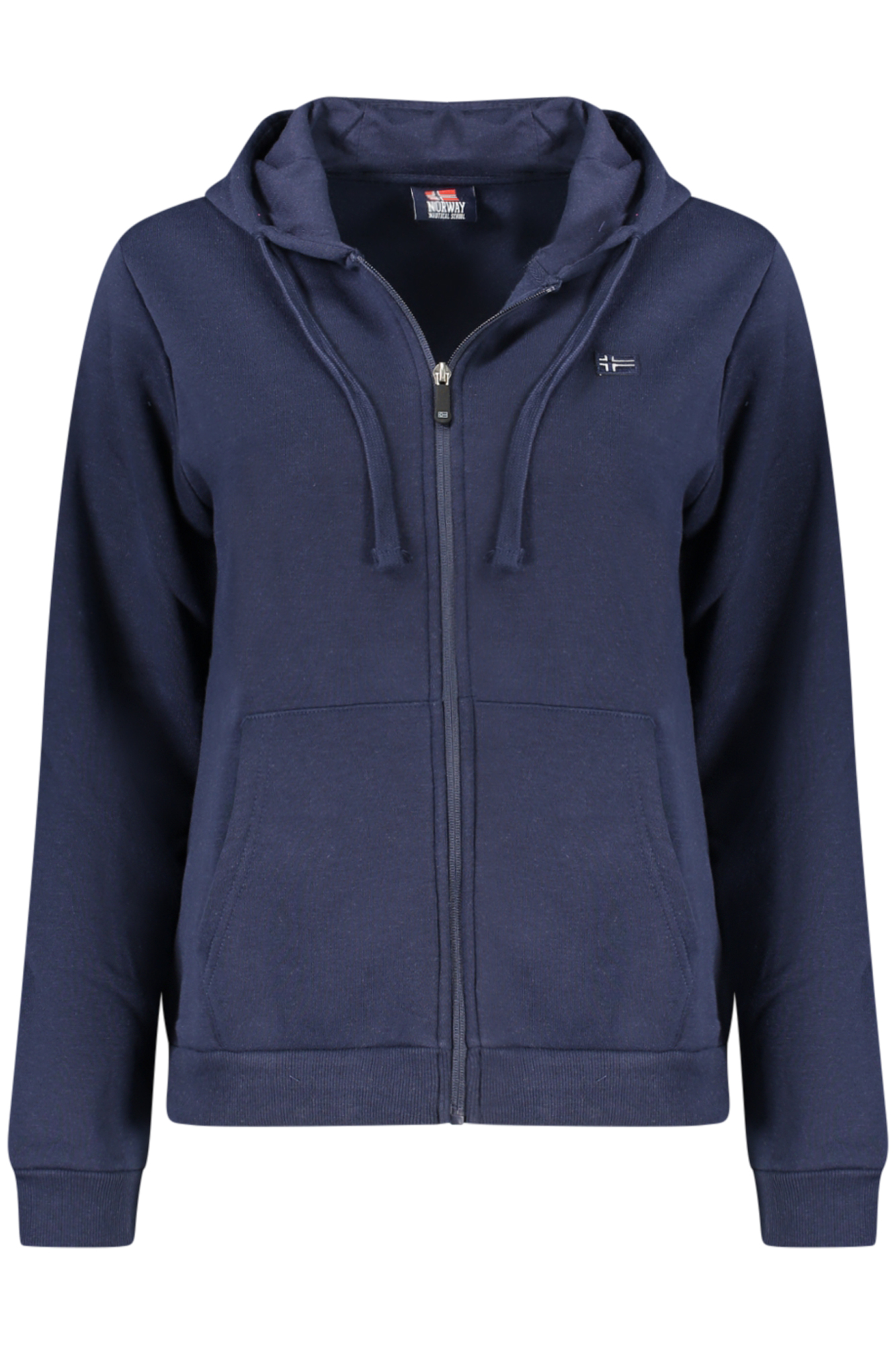 NORWEGEN 1963 BLAUES DAMEN-SWEATSHIRT MIT REISSVERSCHLUSS