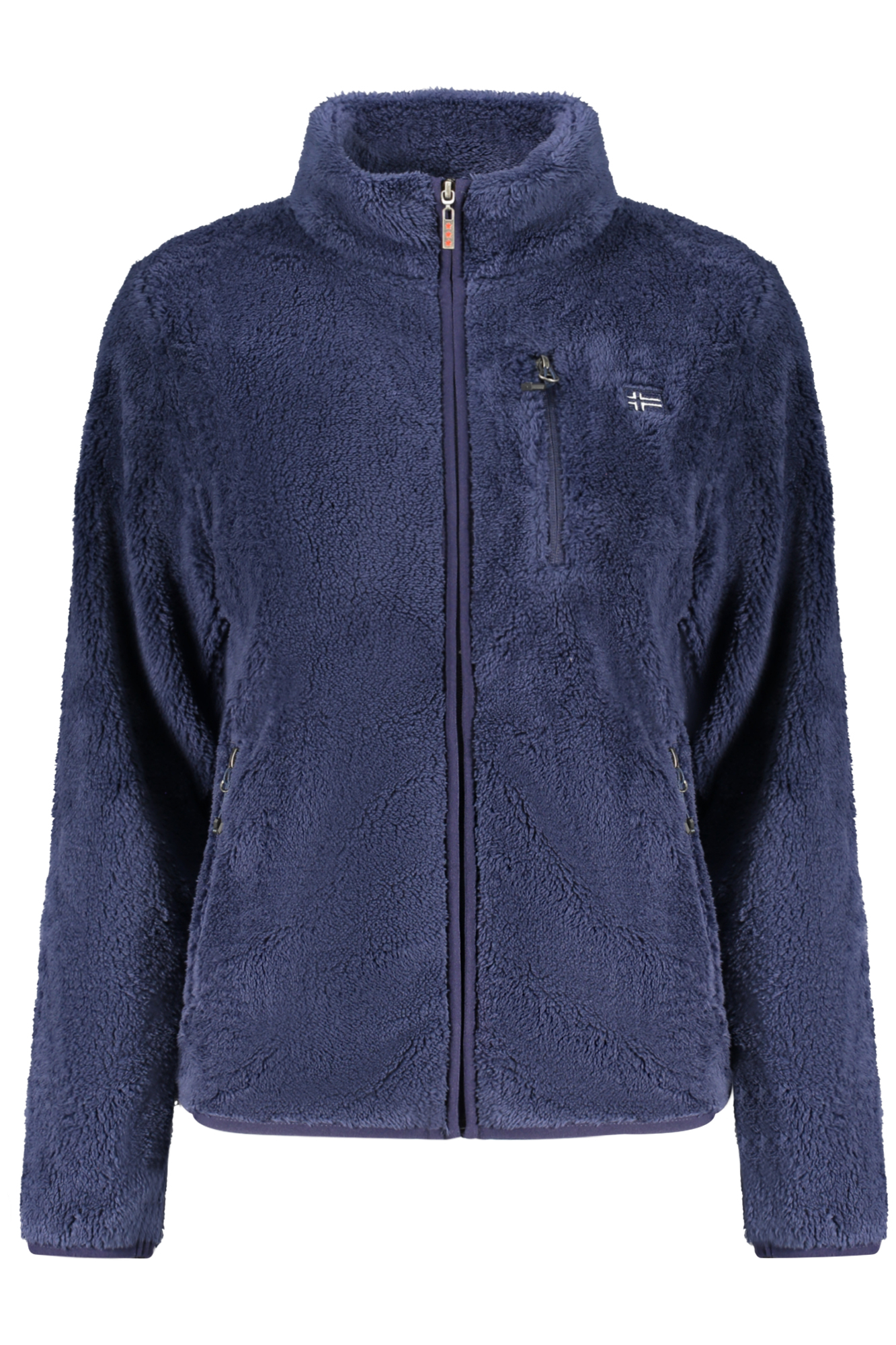 NORWEGEN 1963 BLAUES DAMEN-SWEATSHIRT MIT REISSVERSCHLUSS