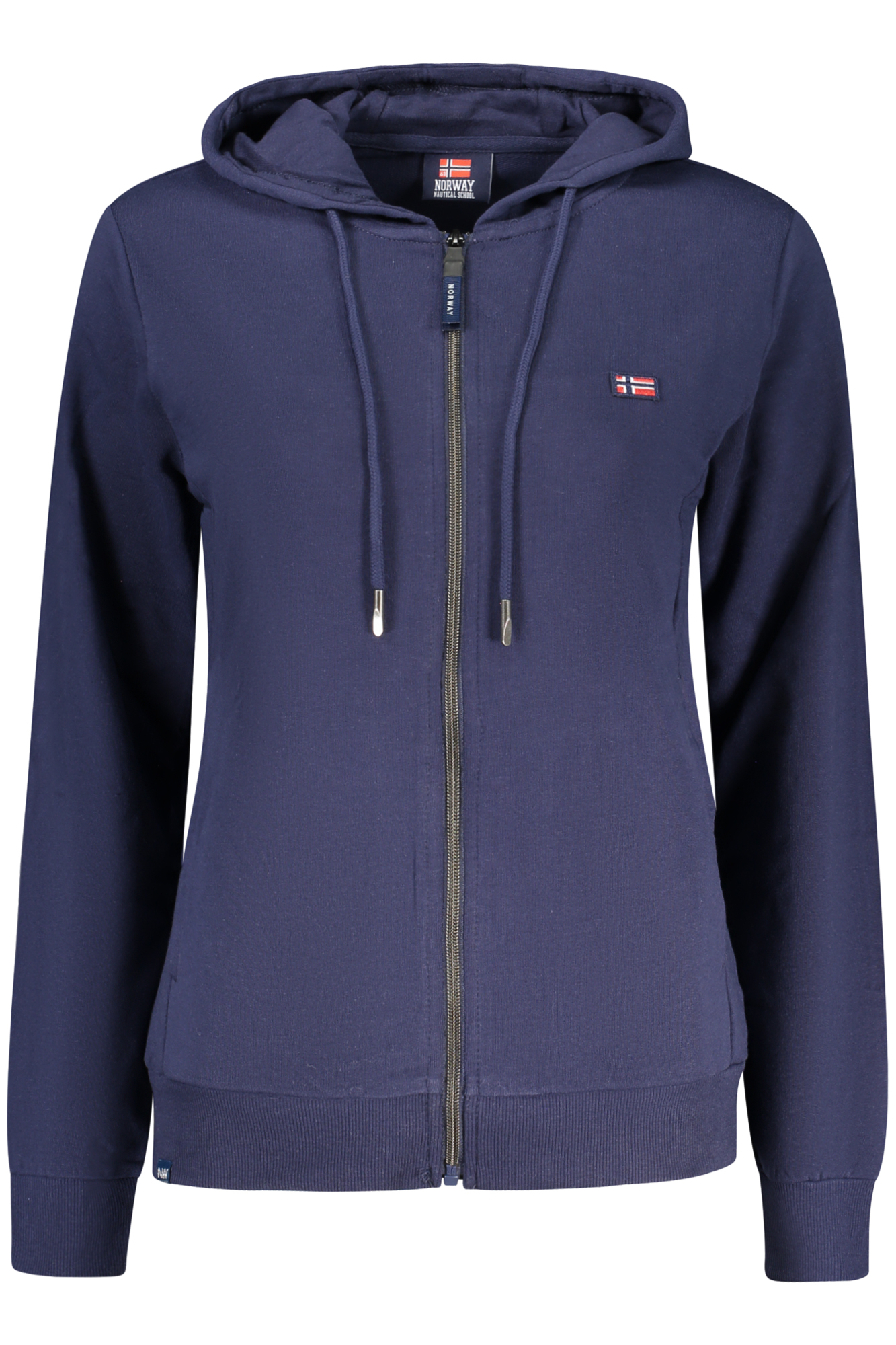 NORWEGEN 1963 DAMEN BLAUES SWEATSHIRT MIT REISSVERSCHLUSS