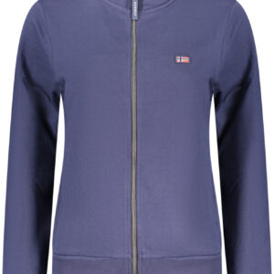 NORWEGEN 1963 DAMEN BLAUES SWEATSHIRT MIT REISSVERSCHLUSS