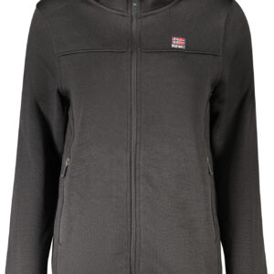 NORWEGEN 1963 SCHWARZES DAMEN-SWEATSHIRT MIT REISSVERSCHLUSS