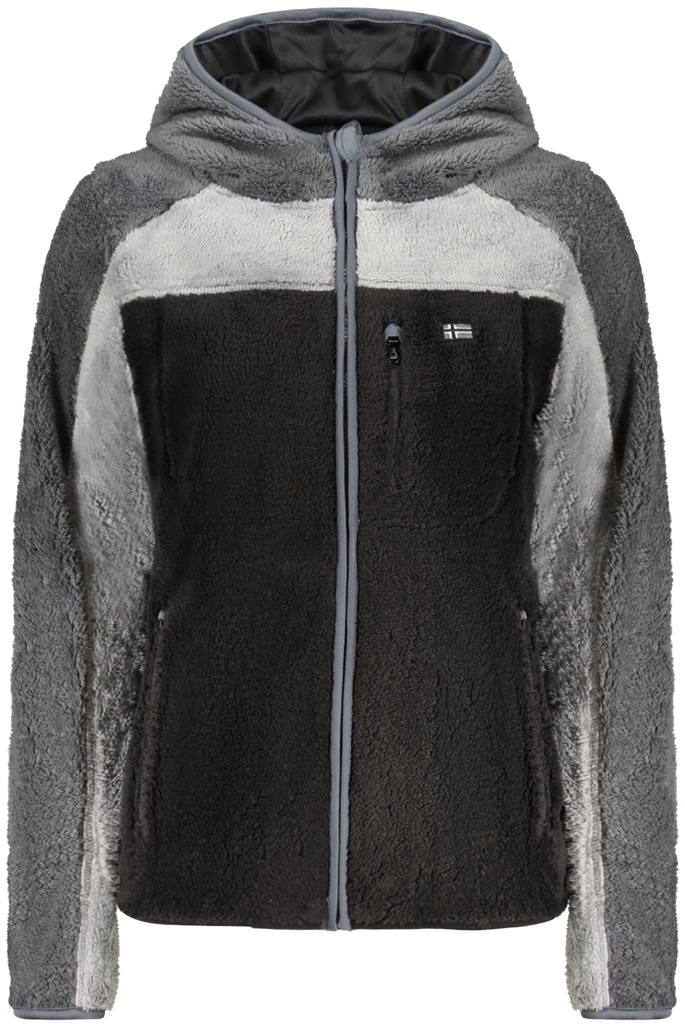 NORWEGEN 1963 SCHWARZES DAMEN-SWEATSHIRT MIT REISSVERSCHLUSS