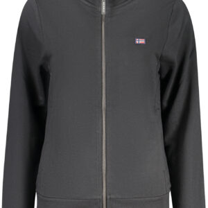 NORWEGEN 1963 DAMEN SCHWARZES SWEATSHIRT MIT REISSVERSCHLUSS